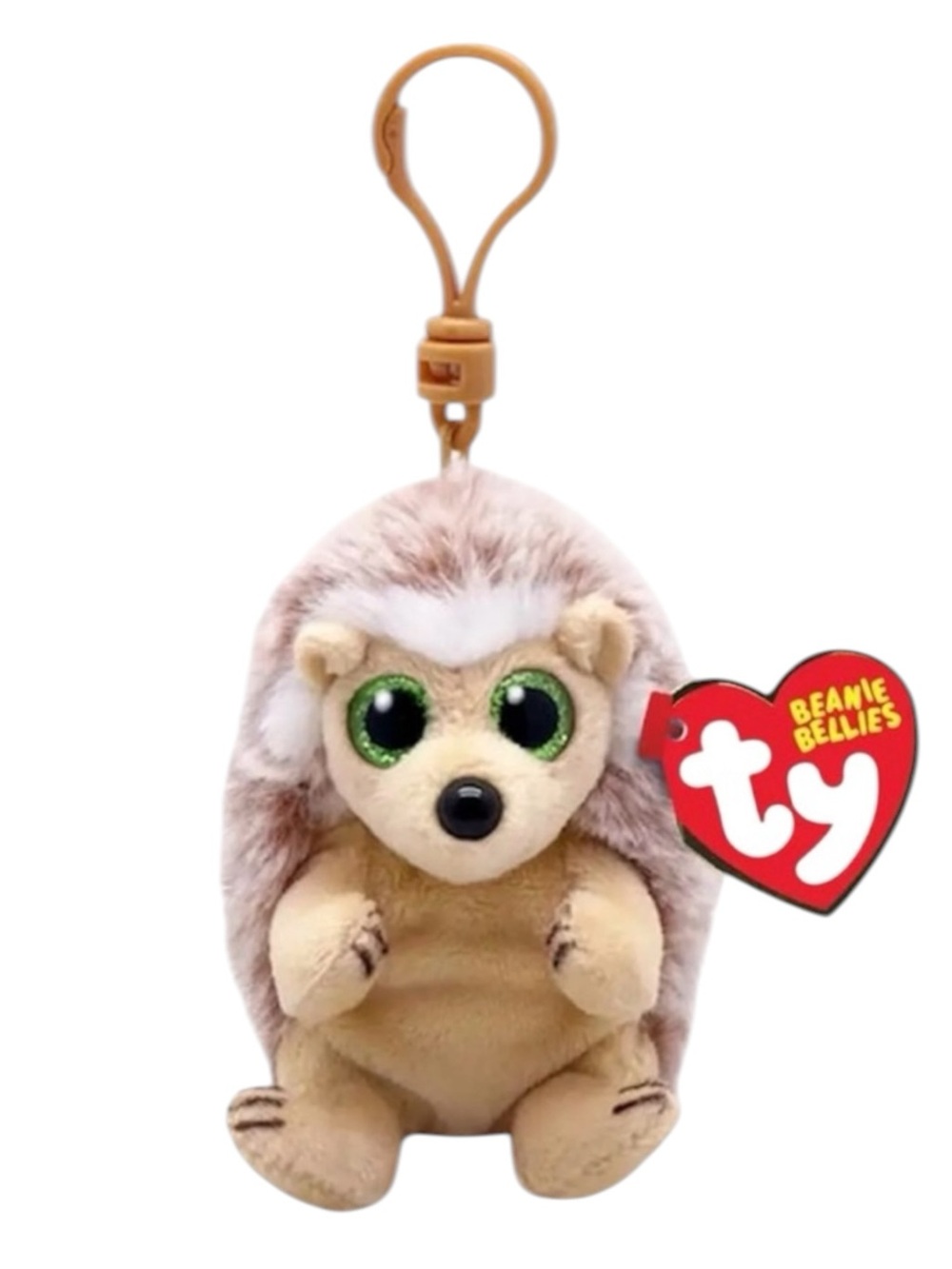 Ty Plush Hedgehog “Bumper” Bag Charm Key Chain NWT